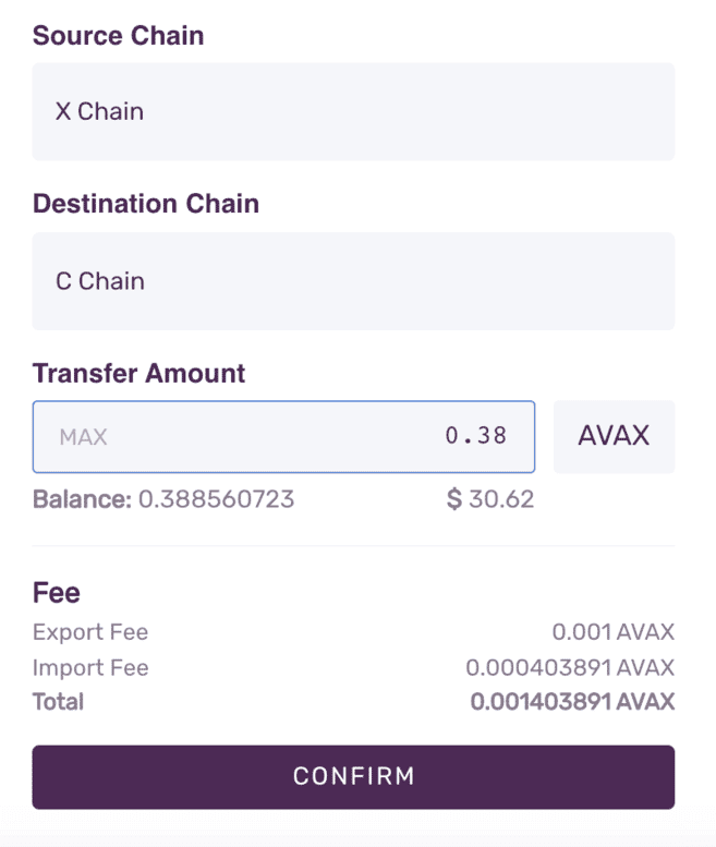 اضافه کردن آوالانچ به متامسک - alt transfer from your X Chain wallet - چگونه آوالانچ (Avalanche) را به متامسک اضافه کنیم؟